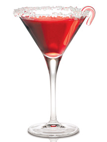 Candy Cane Swirl cocktail